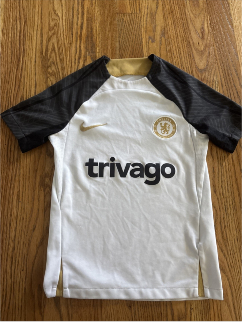 Chelsea Football Club Trivago Nike Dri-Fit Slim Fit Youth Soccer Jersey Size S